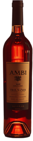 A bottle of Ambi rosé wine